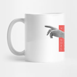 The finger and the moon Mug